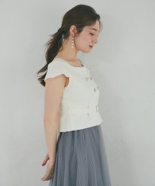 tocco closet（トッコ クローゼット） ワンピース ベルト付きニット