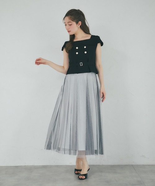 tocco closet（トッコ クローゼット） ワンピース ベルト付きニット