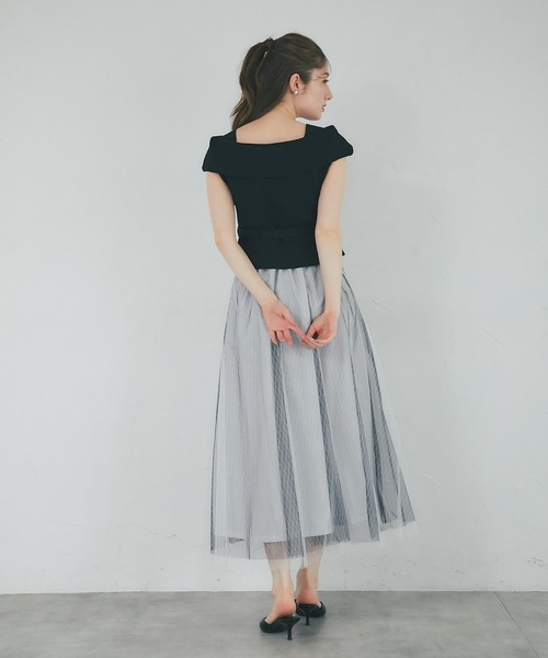 tocco closet（トッコ クローゼット） ワンピース ベルト付きニット