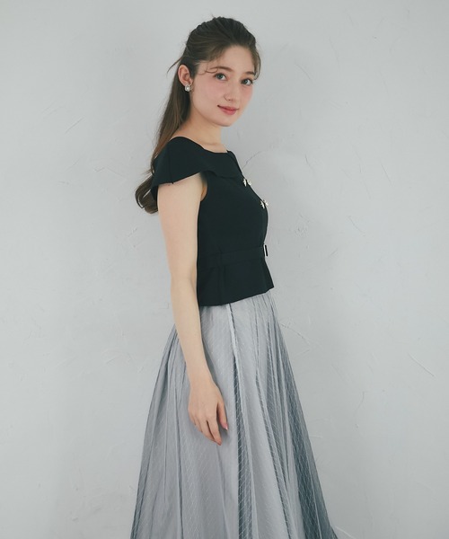tocco closet（トッコ クローゼット） ワンピース ベルト付きニット
