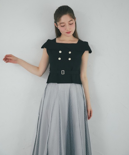 tocco closet（トッコ クローゼット） ワンピース ベルト付きニット
