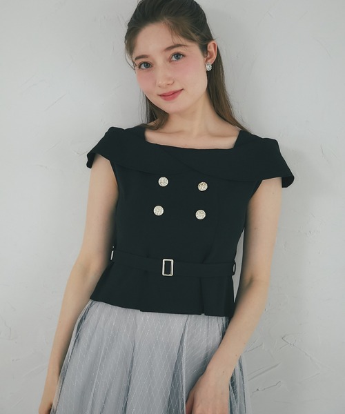 tocco closet（トッコ クローゼット） ワンピース ベルト付きニット