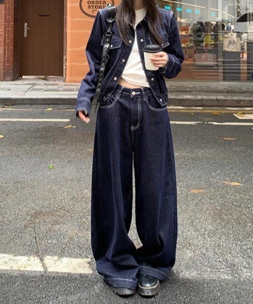 「FAVORITO」 セットアップ X-LARGE ダークブルー レディース_画像2