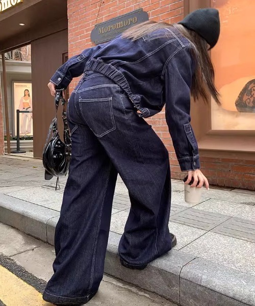 「FAVORITO」 セットアップ X-LARGE ダークブルー レディース_画像4