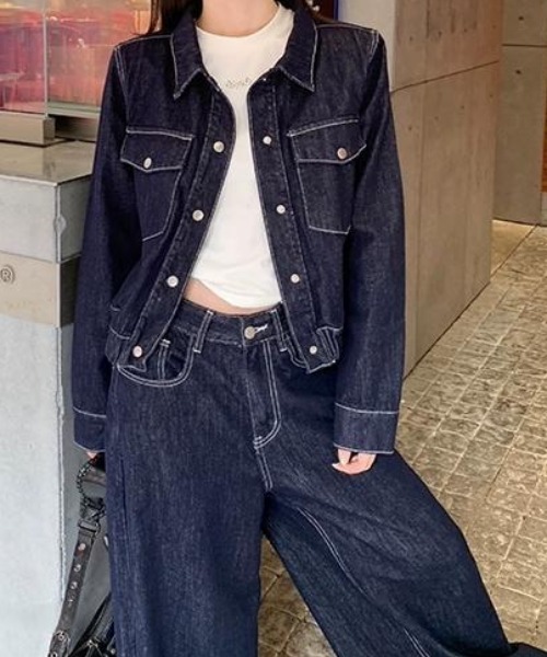 「FAVORITO」 セットアップ X-LARGE ダークブルー レディース_画像6