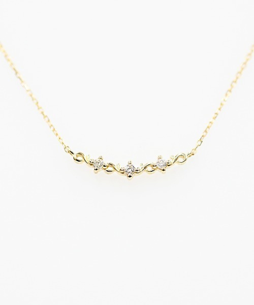 sowi ネックレス K10YG ダイヤモンドPetite Garlandネックレス(2