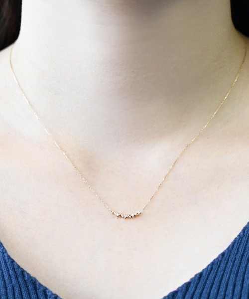 sowi ネックレス K10YG ダイヤモンドPetite Garlandネックレス(2