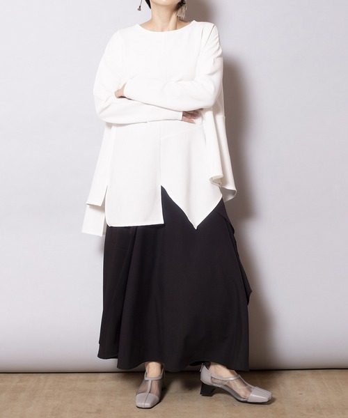 「OSMOSIS」 長袖カットソー ONE SIZE ピンク レディース_画像8