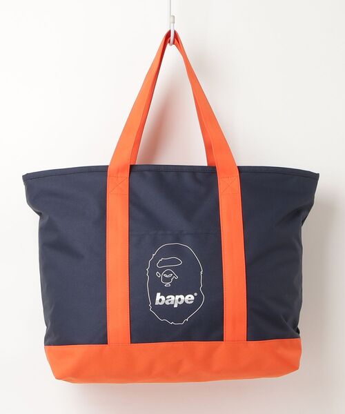 A BATHING APE（アベイシングエイプ） トートバッグ - ネイビー 