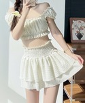 水着 水着レディース ビキニスカート3点セット...の詳細画像1
