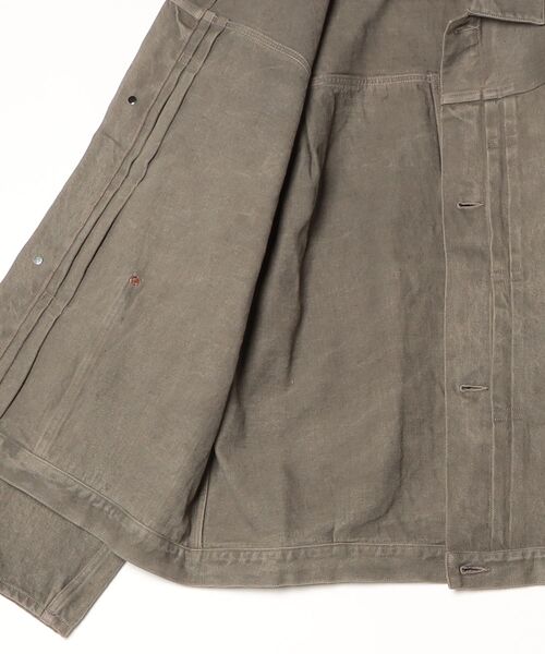 デニムジャケット gジャン 「YOKO SAKAMOTO」 PLEATS JACKET メンズ レディースの画像