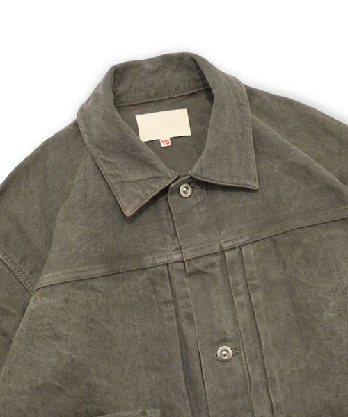 【お値下】YOKO SAKAMOTO PLEATS JACKETデニムジャケット YOKO SAKAMOTO PLEATS JACKET / RAW DENIM color：fade indigo