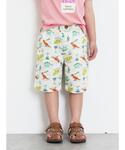 ハーフパンツ パンツ ハーフ丈恐竜柄ひんやりパ...の詳細画像1