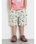 ハーフパンツ パンツ ハーフ丈恐竜柄ひんやりパ...の詳細画像2