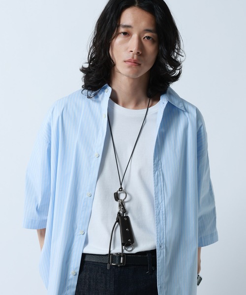ネックレス 「MADE IN JAPAN」本革クロシェットネックレス メンズの画像