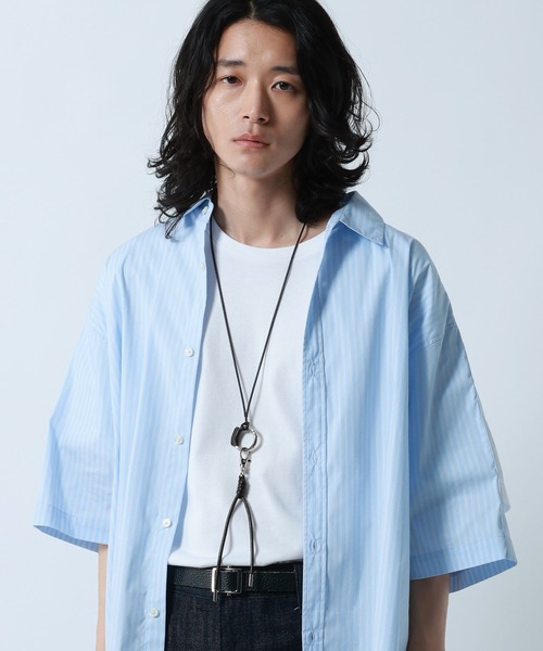ネックレス 「MADE IN JAPAN」本革クロシェットネックレス メンズの画像