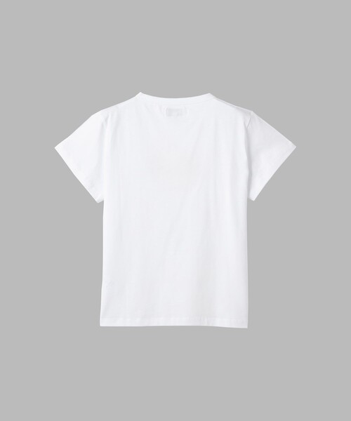 agnes b.Tシャツ 半袖新品タグ付きサイズ2 agnes b.（アニエスベー） tシャツ 半袖 b.”ロゴ 刺繍 コットン 半袖 T