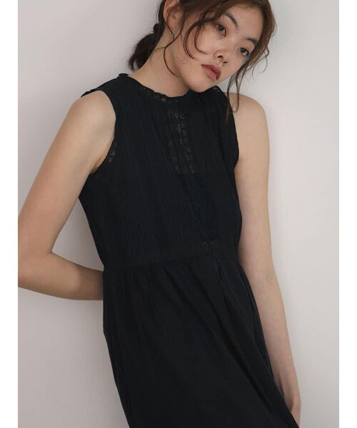 FIKA.（フィーカ） ワンピース Sleeveless lace panel onepiece