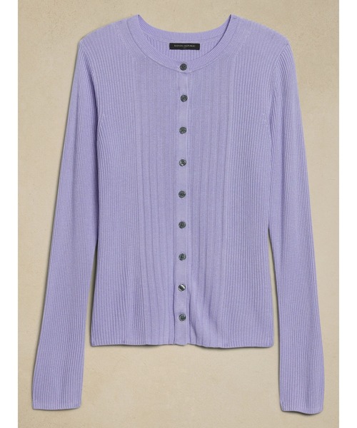 「BANANA REPUBLIC FACTORY STORE」 ニットカーディガン X-SMALL ライトグレー レディース_画像2
