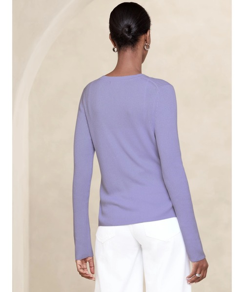 「BANANA REPUBLIC FACTORY STORE」 ニットカーディガン X-SMALL ライトグレー レディース_画像3