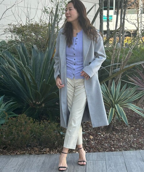 「BANANA REPUBLIC FACTORY STORE」 ニットカーディガン X-SMALL ライトグレー レディース_画像6