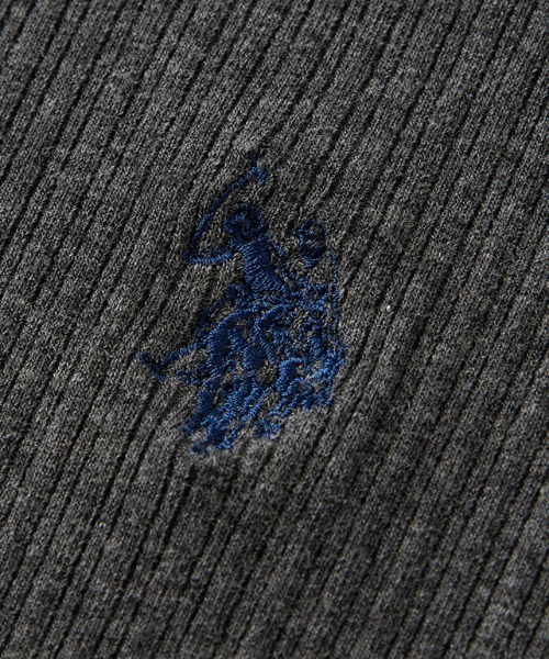 「U.S. POLO ASSN.」 長袖ワンピース LL ネイビー レディース_画像8
