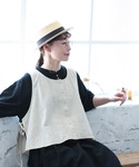 ベスト ジレ 結ぶピンタックなベスト レディースの詳細画像4