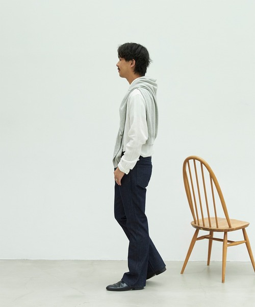 YANUK（ヤヌーク） ブーツカットデニムパンツ 31inch ネイビー メンズ