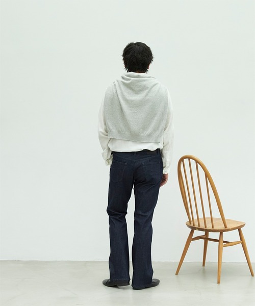 YANUK（ヤヌーク） ブーツカットデニムパンツ 31inch ネイビー メンズ