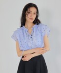 ブラウス シャツ 半袖 「EMMEL REFI...の詳細画像1