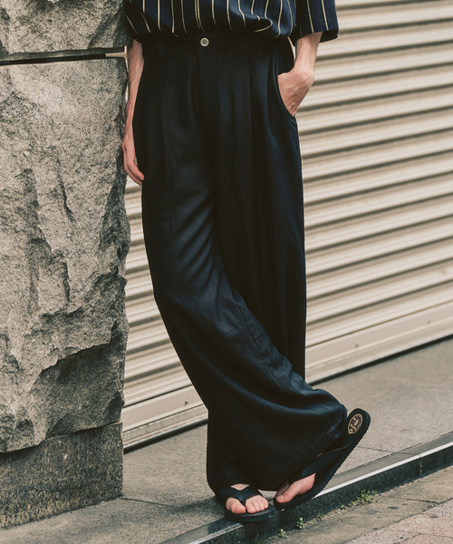 N.HOOLYWOOD COMPILE スラックス WIDE TAPERED EASY SLACKS メンズ