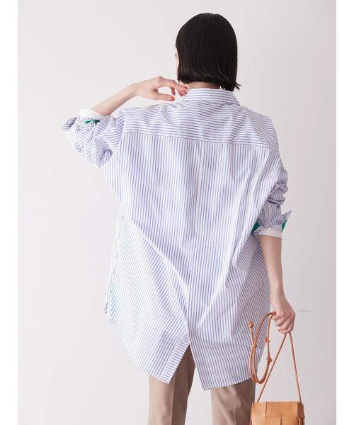「AMERICAN HOLIC」 長袖シャツ L ブルー レディース_画像8