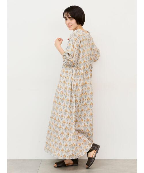ワンダフルワールド♥リバイバル綿ローンブラウス Samansa Mos2（サマンサモスモス） ワンピース インド総柄アソート