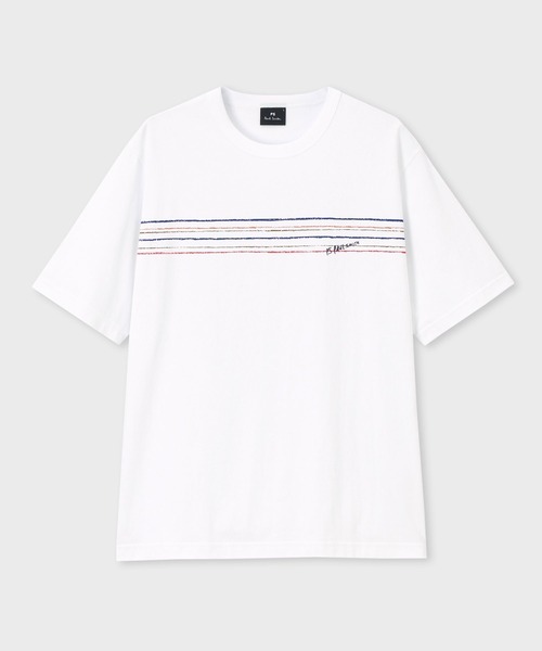 PS Paul Smith tシャツ Playful Stripe” 半袖Tシャツ / 262554 220X
