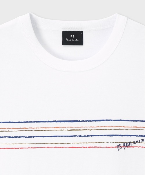 PS Paul Smith tシャツ Playful Stripe” 半袖Tシャツ / 262554 220X