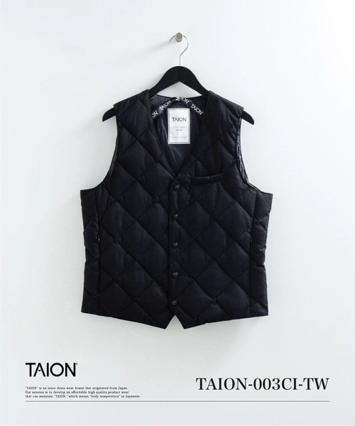 TAION（タイオン） ダウンベスト ベスト 「」「メンズ」シティ 起毛