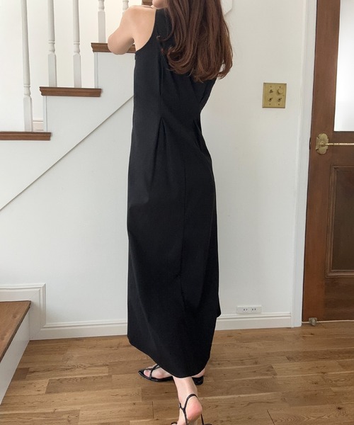 「LAUIR」 ノースリーブワンピース SMALL ブラウン レディース_画像8