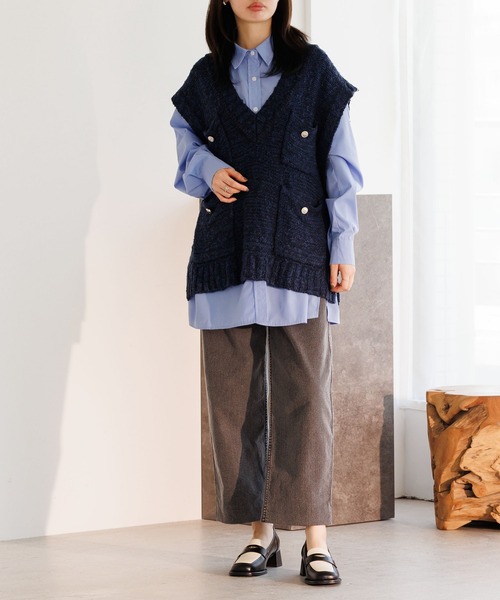 「HIMIKO」 シューズ 24.0cm ブラック×ホワイト レディース_画像9