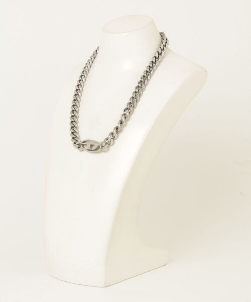 【正規品】DIESEL ロゴ ネックレス シルバー DIESEL（ディーゼル） ネックレス FREE シルバー メンズ : ZOZOTOWN