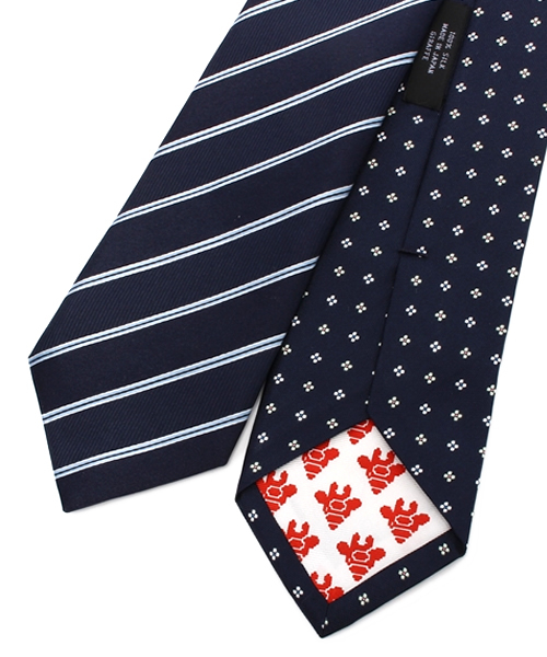 giraffe（ジラフ） ネクタイ リバーシブルレジメンタルフローレット