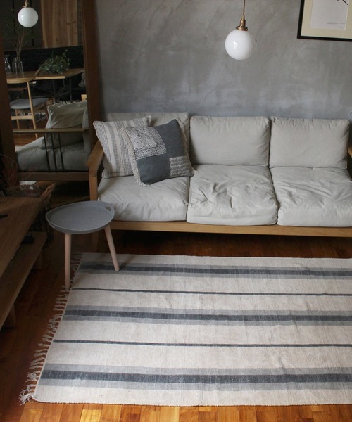 【大幅値下げ】アデペシュ　a.depeche ラグ a.depeche（アデペシュ） ラグ ラグマット CHENILLE rug 1400 BKxBL