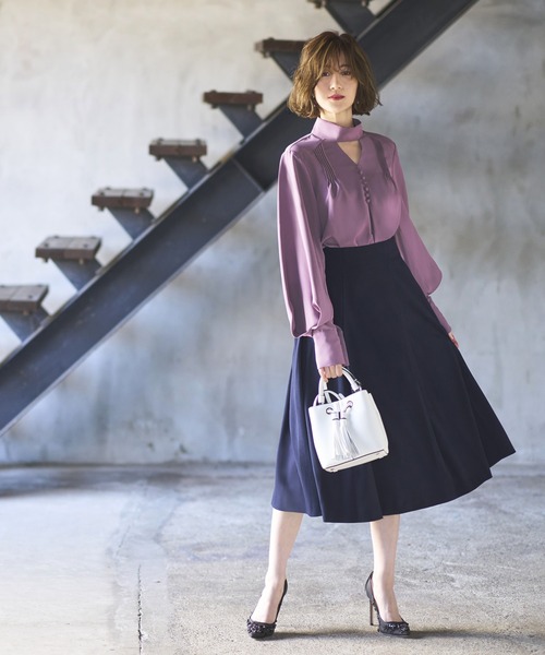 Ron☆ 新品タグ付☆machatt チューリップスリーブブラウス RUIRUE BOUTIQUE（ルイルエブティック） ブラウス シャツ 洗える