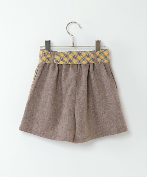 ikka（イッカ） スカート 「キッズ」ツイード風切り替えラップ