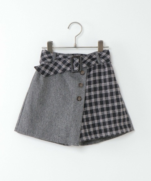 ♥プリーツプリーズ♥中古品　キュロットスカート カーキー色 スカーチョ¸¸✿ PLEATS PLEASE ISSEY MIYAKE（プリーツプリーズイッセイミヤケ)中古