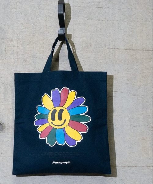 トートバッグ 「23」「PARAGRAPH/パラグラフ」SMILE FLOWER BAG メンズ