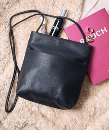 PRADABR2672サイドポケットセミショルダー肩掛けレザーバッグ