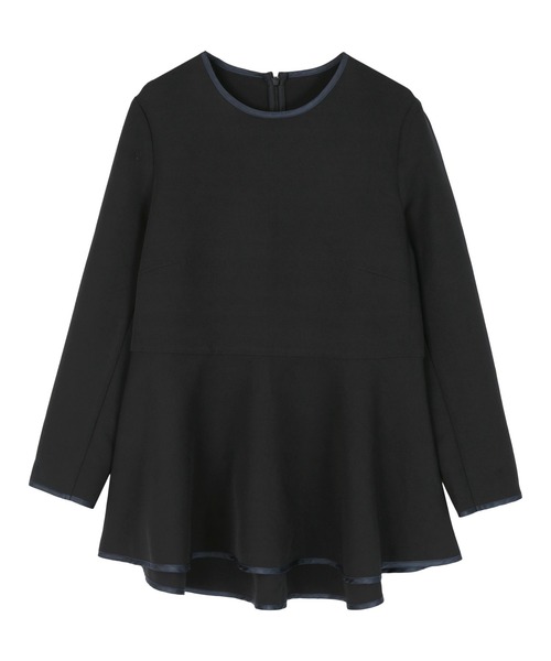 bibiy オンライン購入正規品ペプラムTシャツトップス★ロージーモンスター ur's tシャツ パイピングペプラムトップス レディース