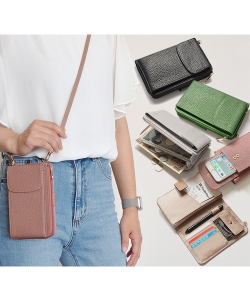ポーチ 財布一体型で使いやすいスマホショルダー レディース | ブランド登録なし | 05