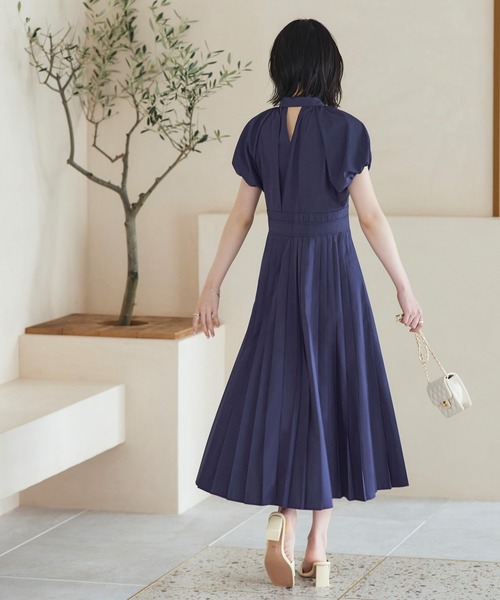 新品　RUIRUE BOUTIQUE プリーツワンピース S RUIRUE BOUTIQUE ワンピース プリーツコンビワンピース