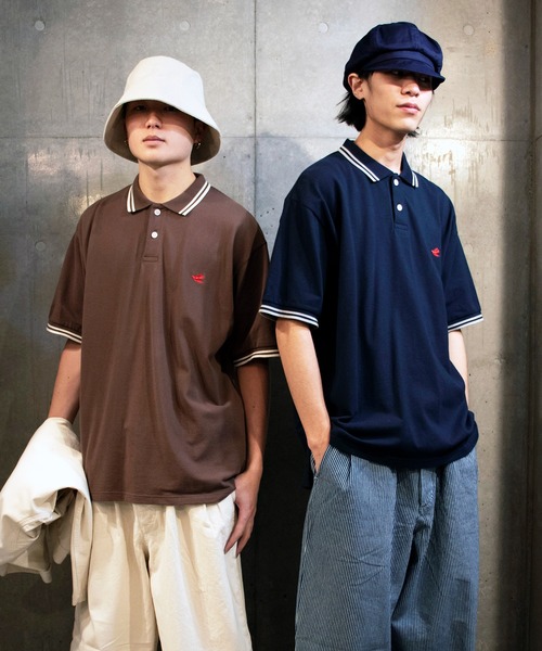 Le Pigeon Voyageur ポロシャツ 「Le Voyageur」ワンポイント